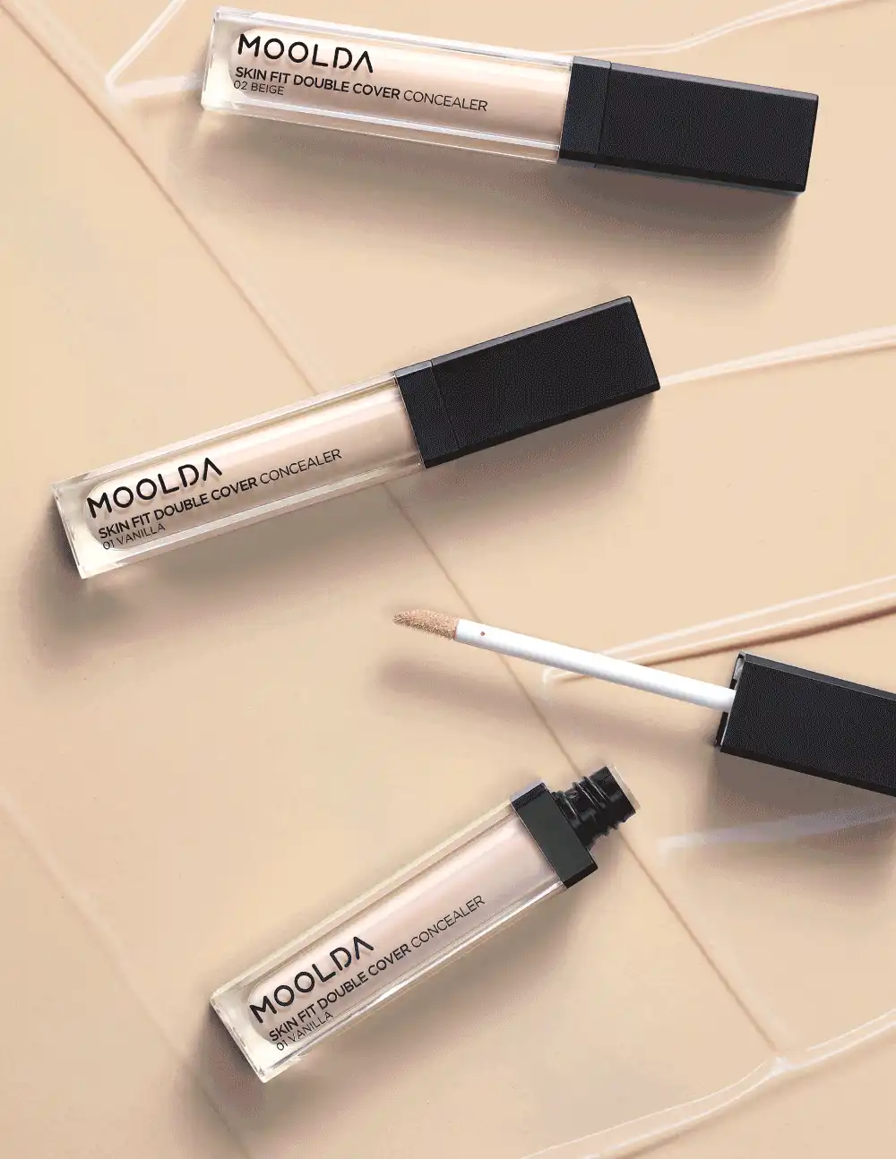 Kem Che Khuyết Điểm Kiềm Dầu Bền Màu Moolda Skin Fit Double 8g