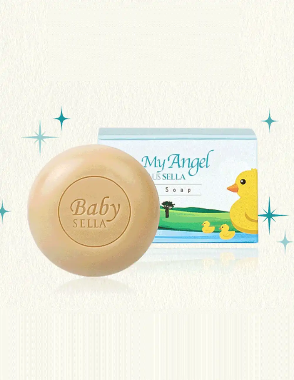 Xà Phòng My Angel Plus Sella Tro Núi Lửa Tự Nhiên Cho Trẻ Sơ Sinh, Trẻ Nhỏ Và Trẻ Em (All-in-one) 100g